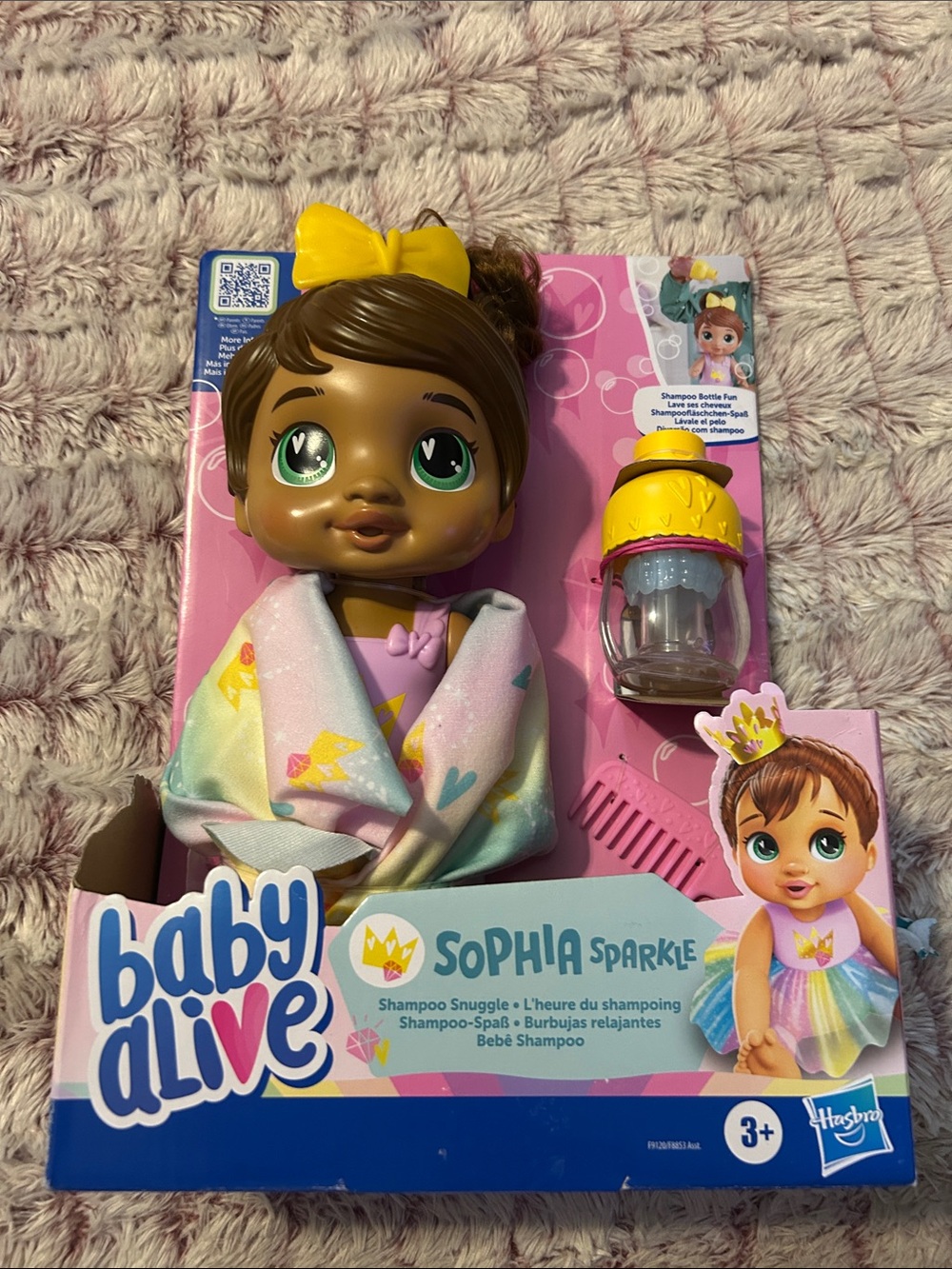 Baby Alive Sophia Sparkle Interactive Doll - shampoo snuggles